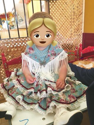 Vestido sevillana / flamenca a juego bebés