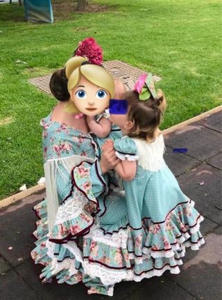 Vestido sevillana / flamenca a juego bebés