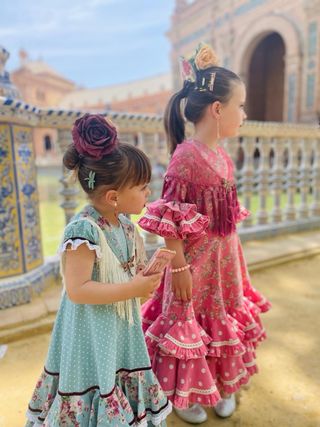 Vestido sevillana / flamenca a juego bebés