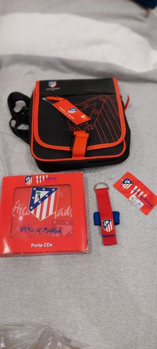 Bandolera Atlético de Madrid + Porta CDs + Llavero