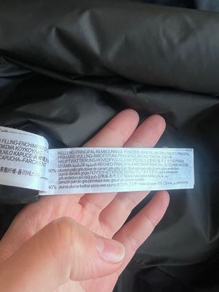 Plumífero Zara negro - Talla L