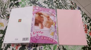 3 Biglietti nascita bimba