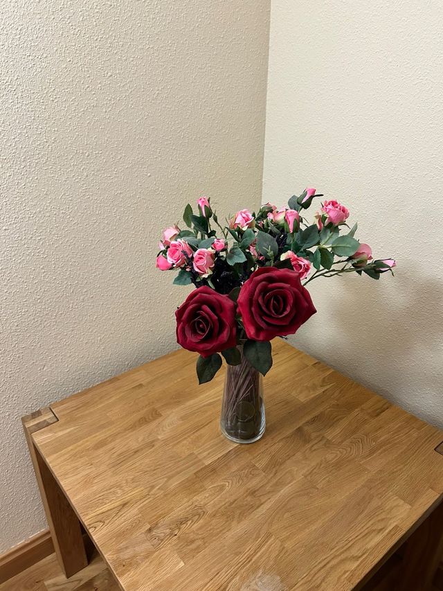 Mesa centro salón madera roble