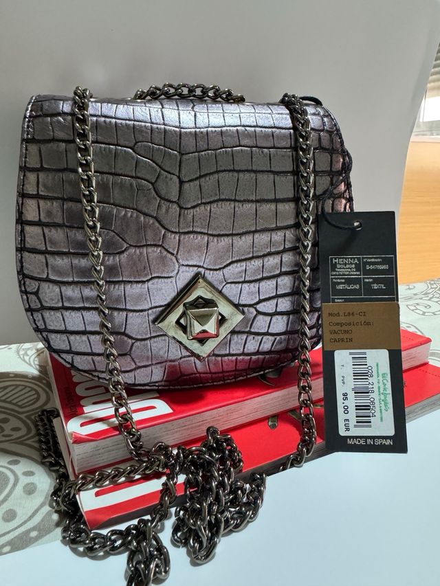 Bolso LODI Henna - Gris metalizado