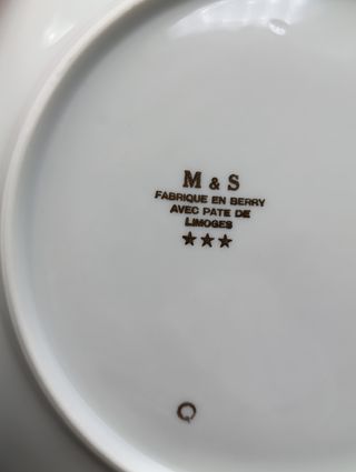 Bowl o cuenco porcelana MS de Limoges