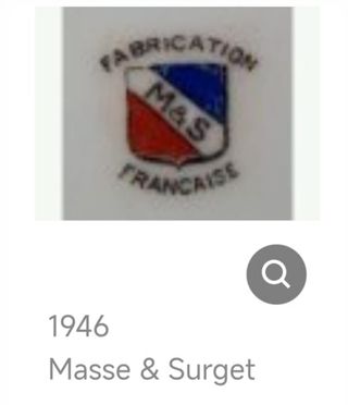 Bowl o cuenco porcelana MS de Limoges