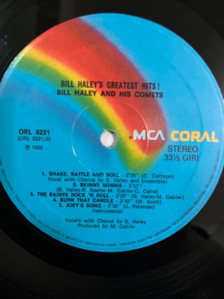 Bill Haley Greatest Hits disco vinile rock & roll