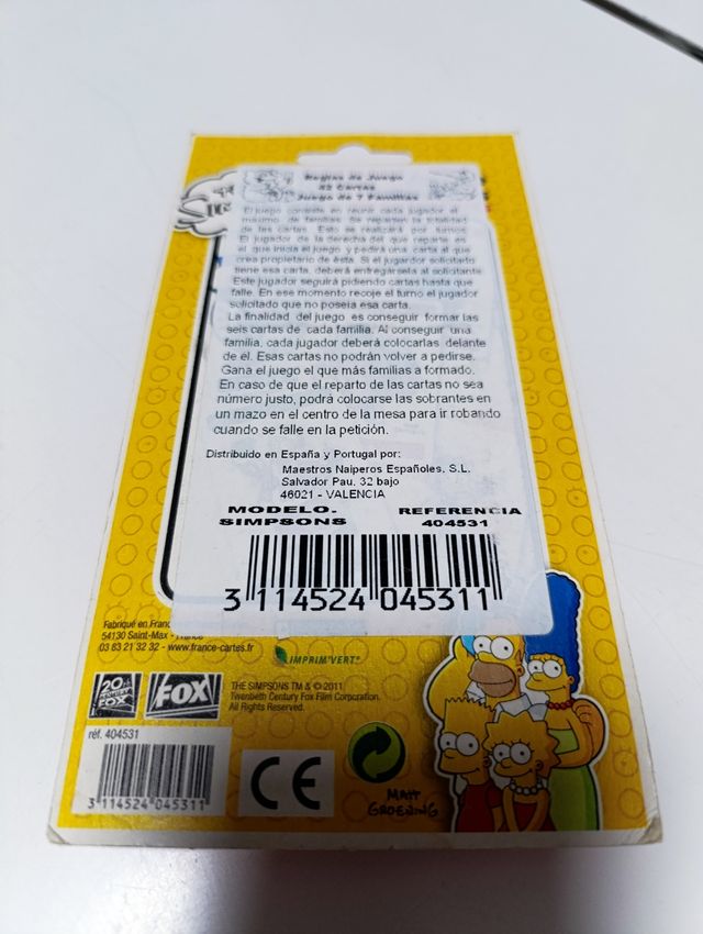 Baraja Los Simpsons