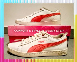 Zapatillas Puma Smash blancas N°37 oferta!