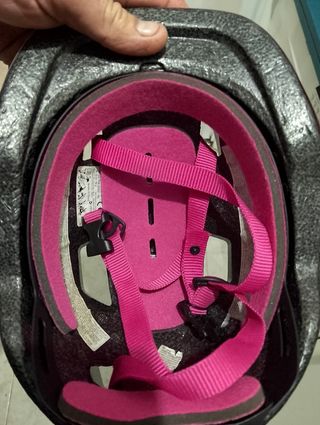 Casco bici niña rosa B-Twin talla xs