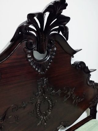 Cama de casal vintage estilo D. José