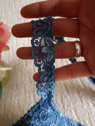 Sujetador encaje azul