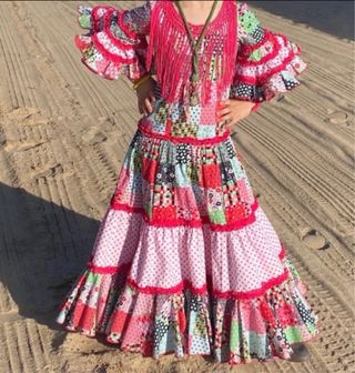Vestido Flamenca niña talla 6-7
