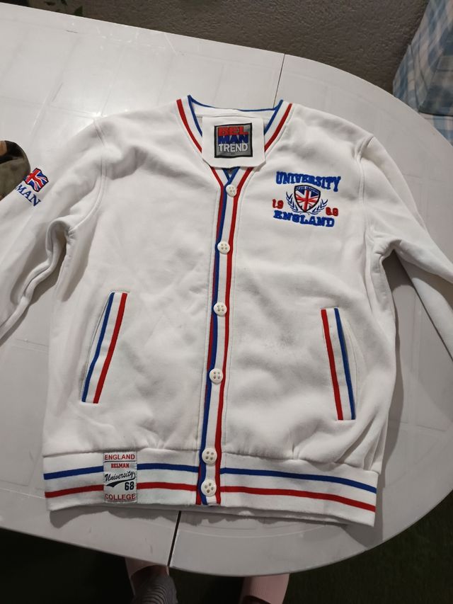 Sudadera chico botones