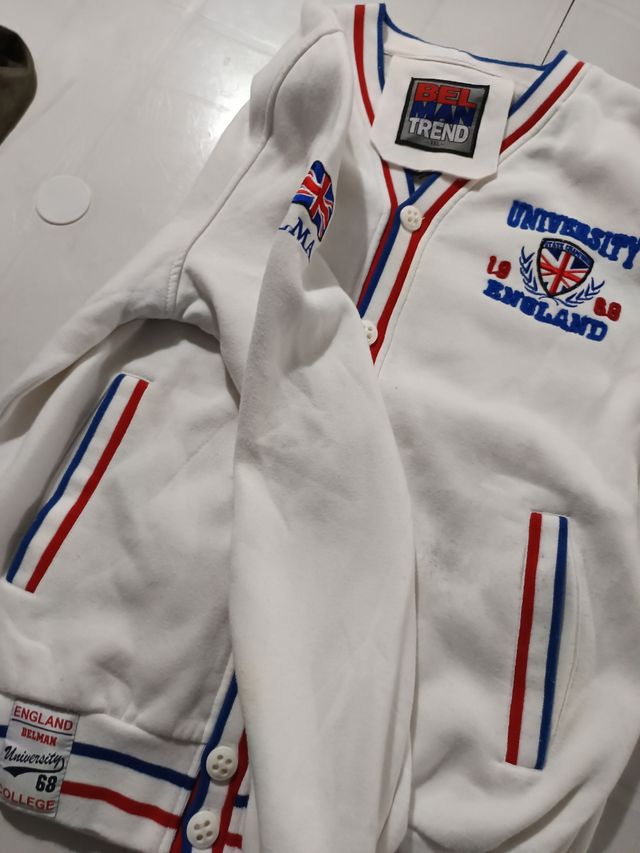 Sudadera chico botones