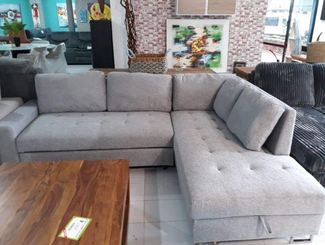 SUPER OFERTA SOFÁ CAMA FB GRIS CLARO