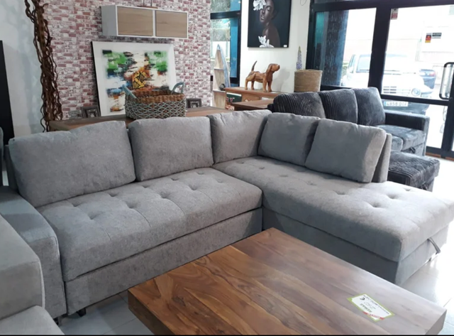 SUPER OFERTA SOFÁ CAMA FB GRIS CLARO