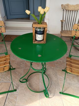 Set Giardino Vintage: Tavolino e 2 Sedie