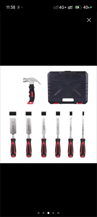 SET DE CINCELES PARA MADERA