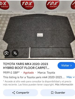 Suelo maletero Yaris