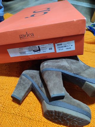 Botas altas mujer de piel, ante
