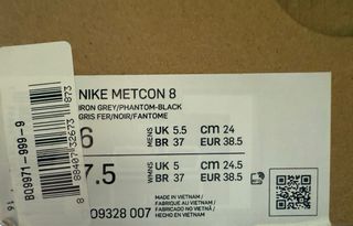 Nike Metcon 8 - Scarpe Fitness Grigio/Nero 38.5