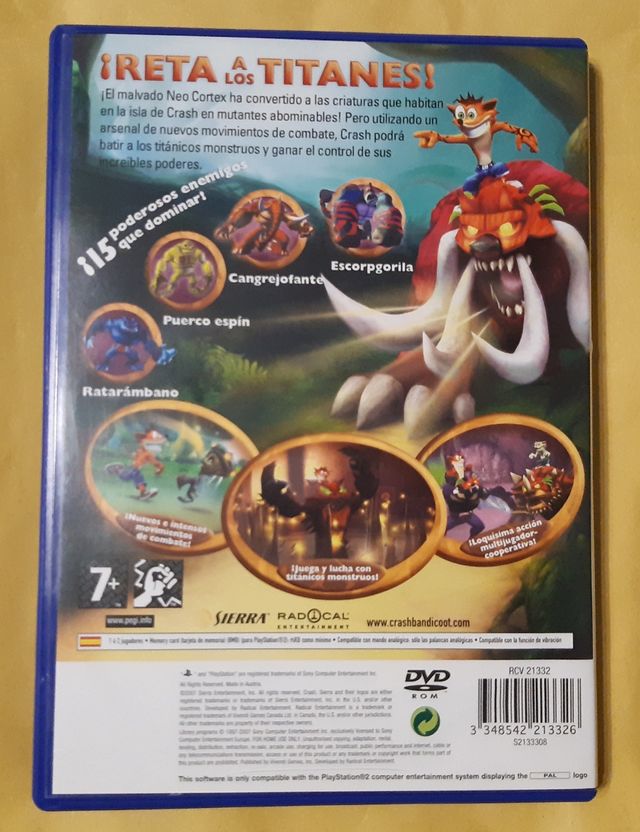 Crash Lucha de Titanes PS2 PlayStation 2