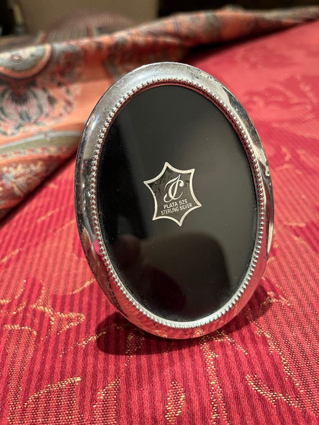 Marco de plata para fotos