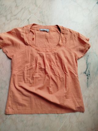 Camiseta naranja talla S