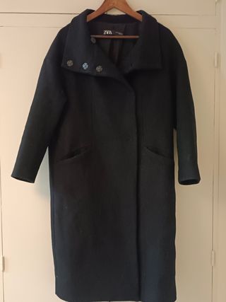 Abrigo Zara negro - Talla L