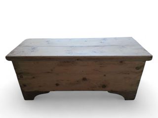 Cassapanca in legno naturale. Restaurata