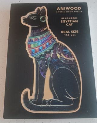 Puzle de madera de gato egipcio