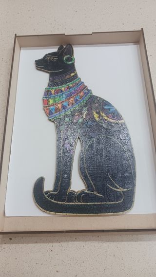 Puzle de madera de gato egipcio