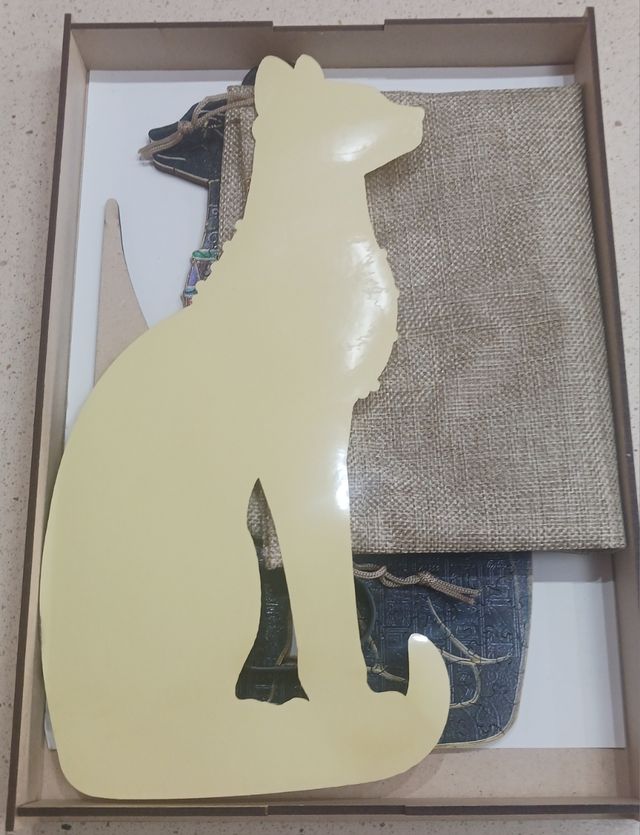 Puzle de madera de gato egipcio