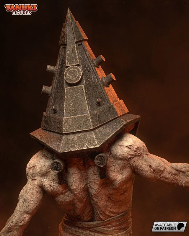Piramide con testa rossa figura del videogioco Silent Hill