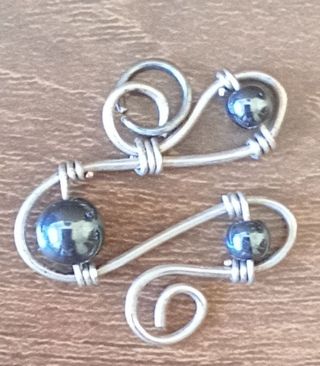 Colgante Hematita Plata