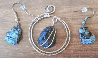 Juego Joyas: Colgante y Aretes