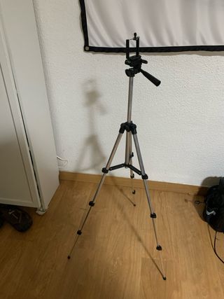 rípode de hierro portátil con cabezal de bola para