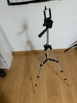 rípode de hierro portátil con cabezal de bola para