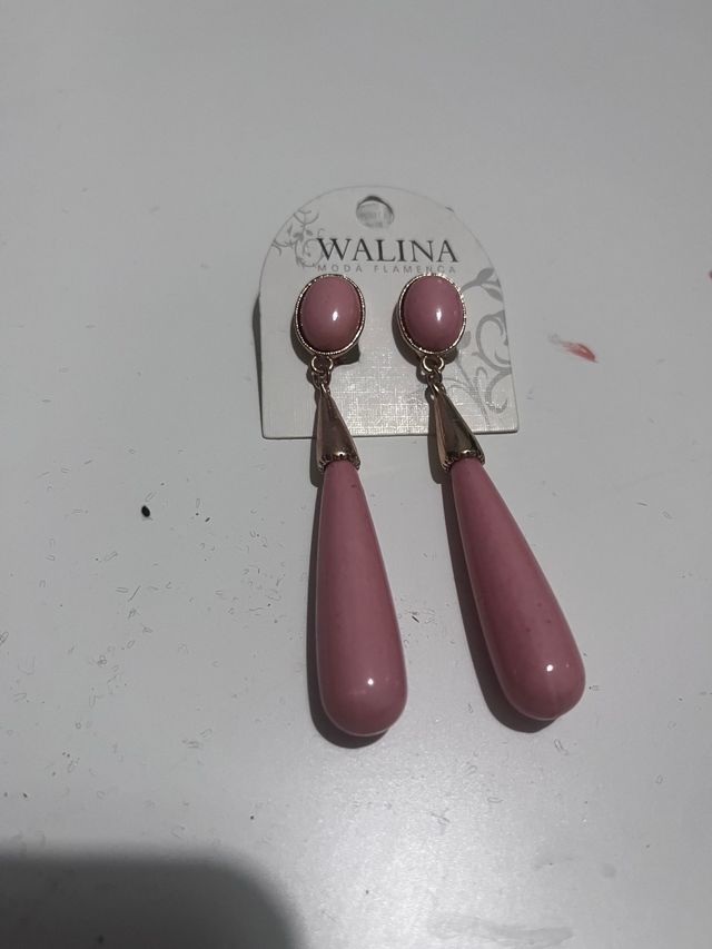 Pemdientes de flamenca rosa