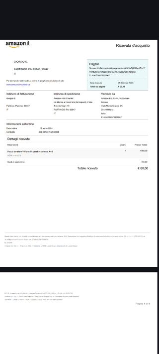 VFORCE3 8 petali Am6 derbi