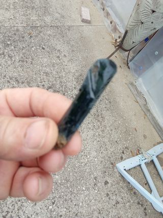 Bellissima gemma verde di Vivianite