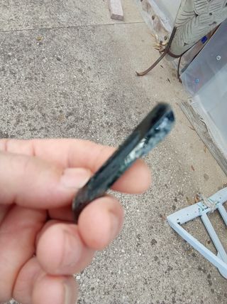 Bellissima gemma verde di Vivianite