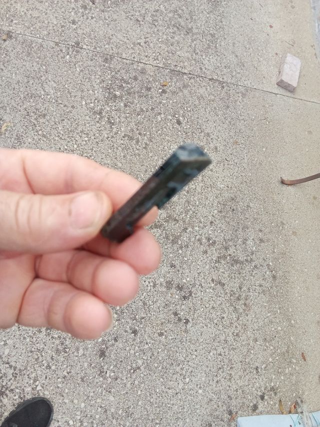 Bellissima gemma verde di Vivianite