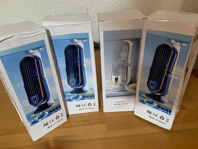 3 unidades Hermoso Mini Ventilador