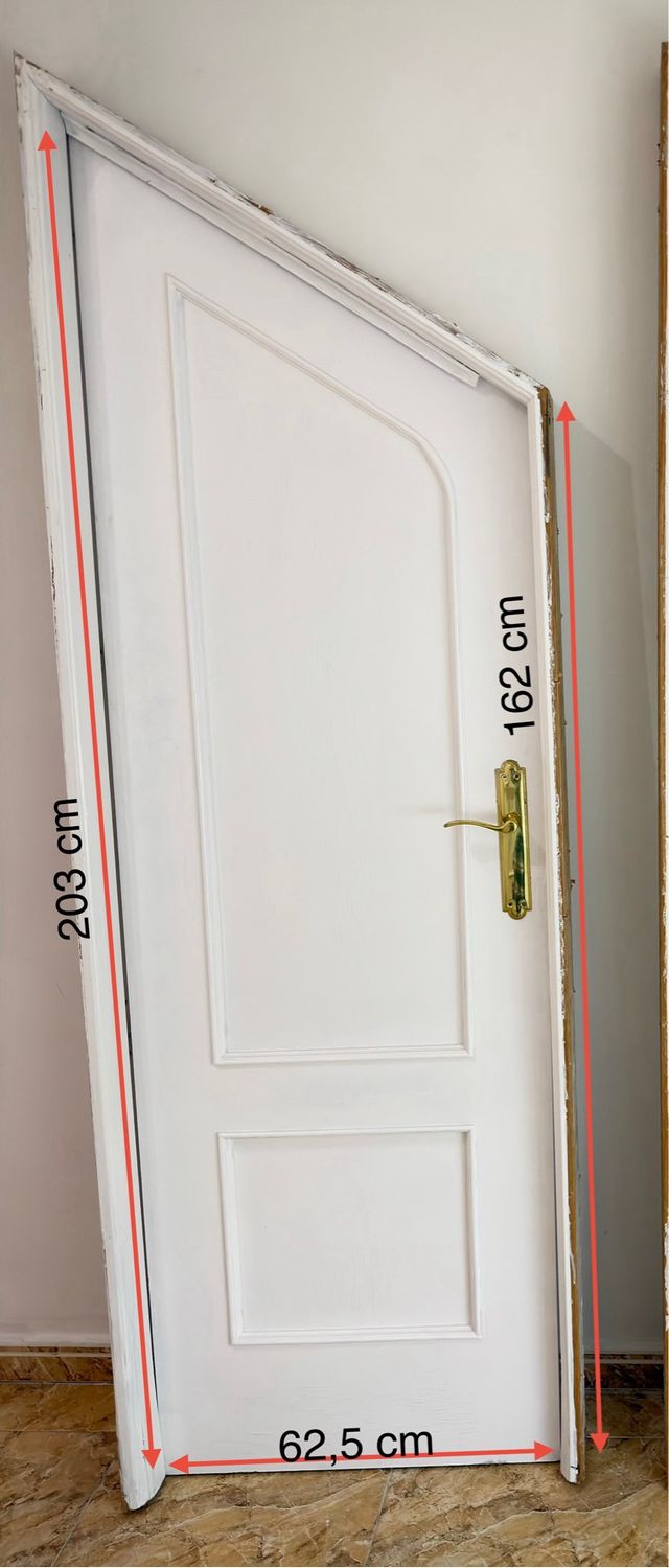 Puerta madera roble lacada