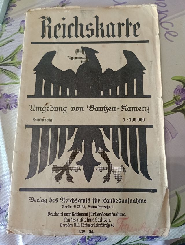 Cartina militare tedesca