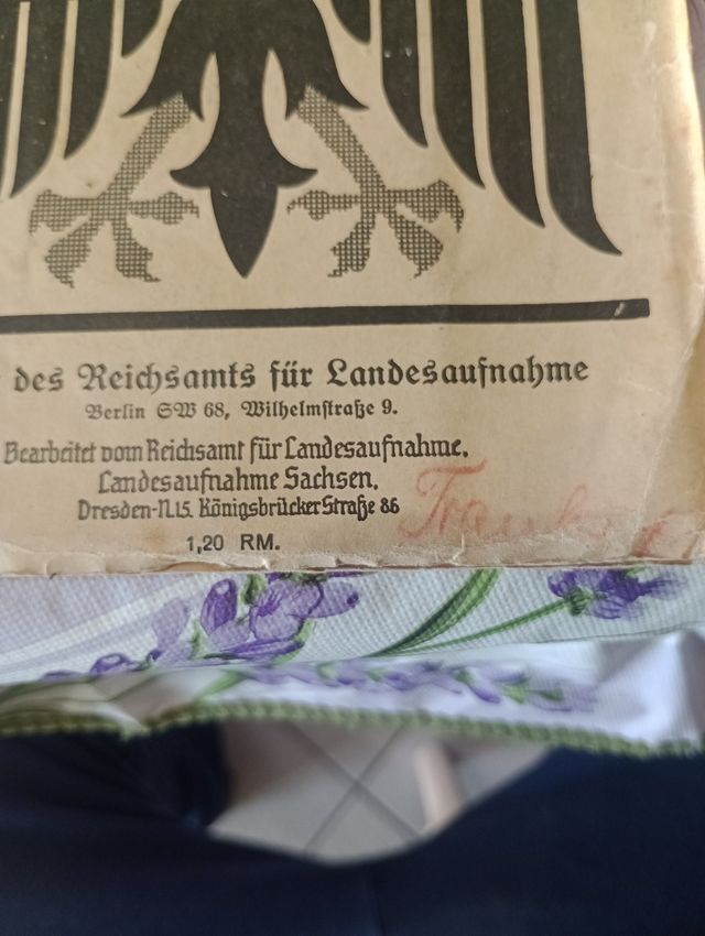 Cartina militare tedesca