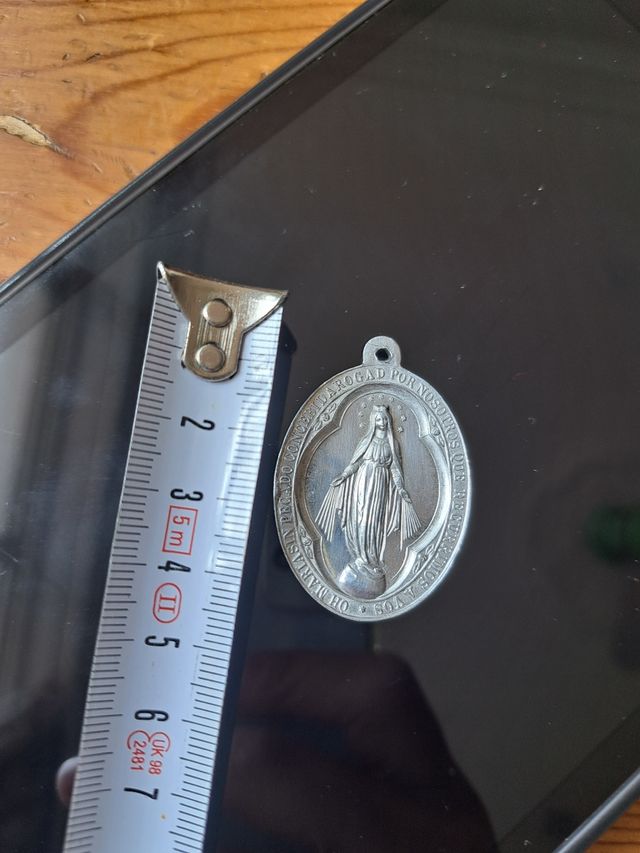 Medalla Milagrosa Virgen Antigua 