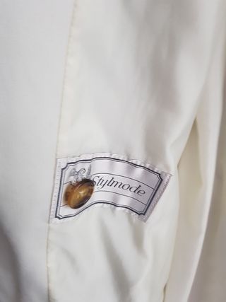 Gabardina blanco roto